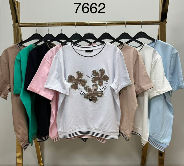 Bluzki damskie Roz Standard, Mix kolor Paczka 10 szt